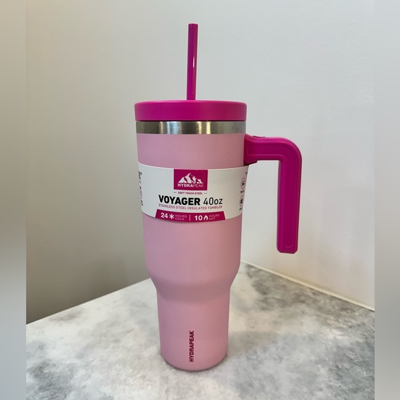 Hydra Peak Hot Pink 40oz Tumbler w/ Soft Touch Stainless Insulated Tumbler - Picture 8 of 8